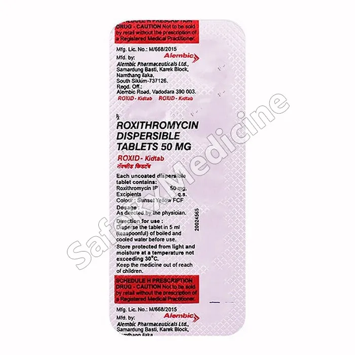 Roxid Kidtab 50Mg Strip