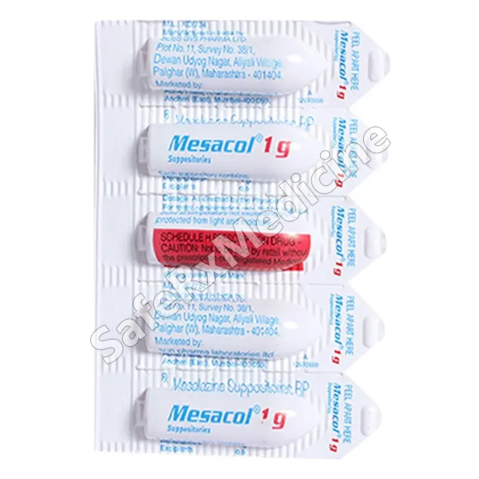 Mesacol 1g Strip