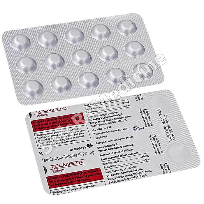 Telmista 20 mg (Telmisartan)