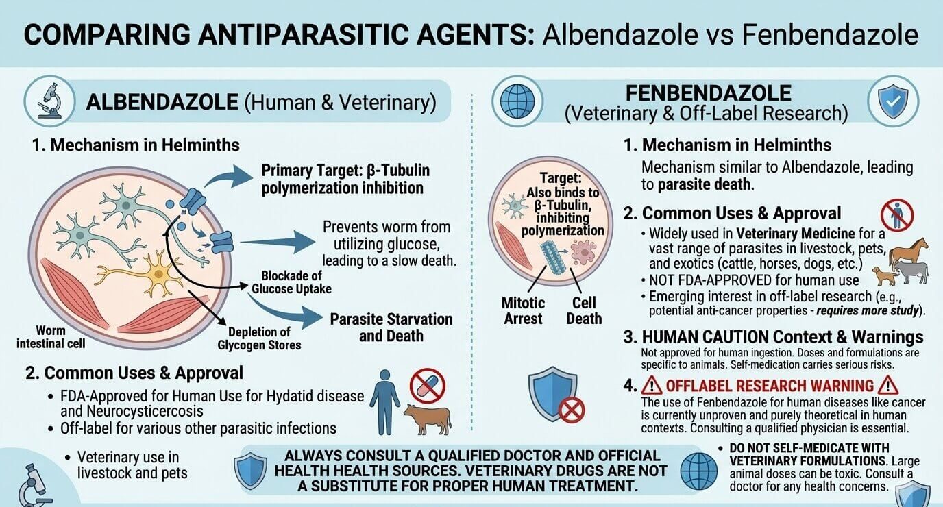 Albendazole vs Fenbendazole