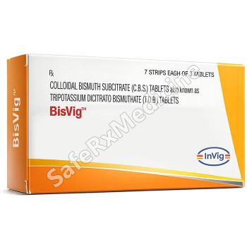 Bisvig 120 mg Tablet (Collodial Bismuth Subcitrate)