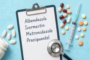 antiparasitic drugs list