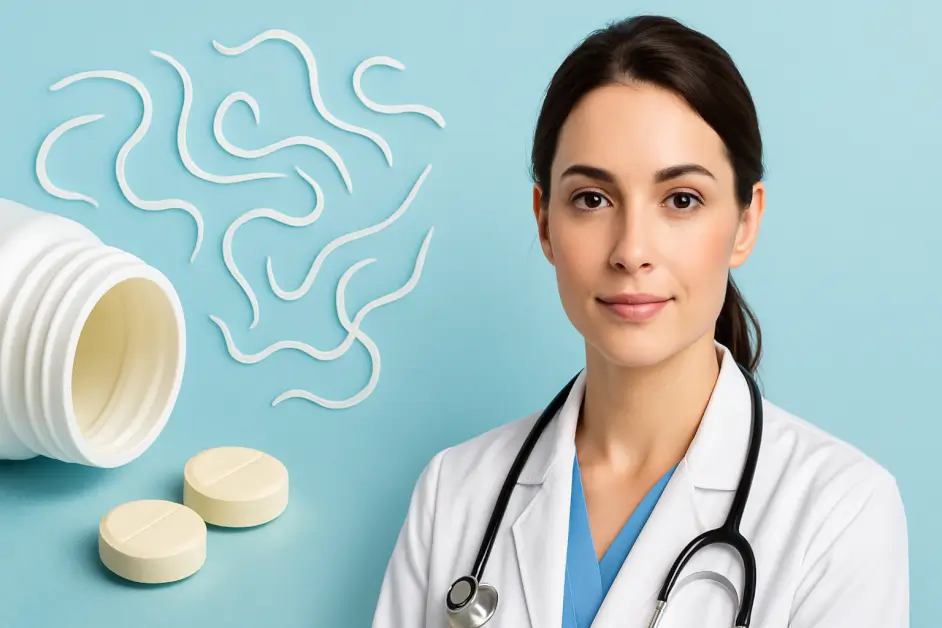 mebendazole threadworms adults