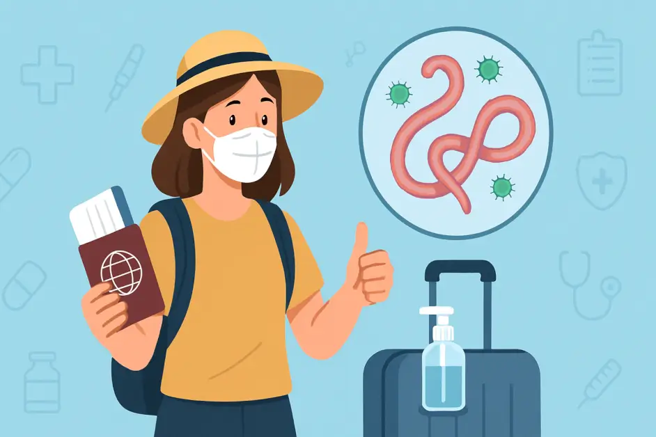 prevent worms while traveling